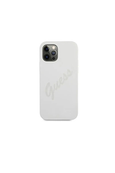 Guess iPhone 12/12 Pro 6.1 Silicone Vintage Cream