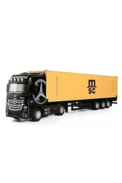 Lulu Mercedes Actros Truck Model, Metal, Container with LEDs and Sounds, 1/36 Scale