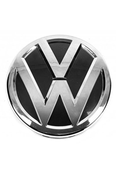 OEM Front Emblem VW Passat 140mm – Black/Chrome, Grille Mount, Quality