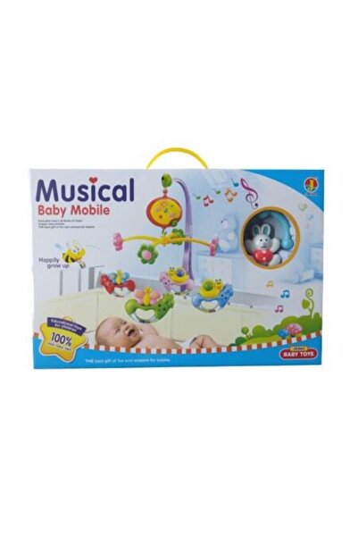 OEM Pătuț mobil muzical pentru bebeluși cu rotație, muzică și lumini