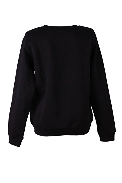 trender 26Kl71S95005 Black Women's Sweatshirt California Printed