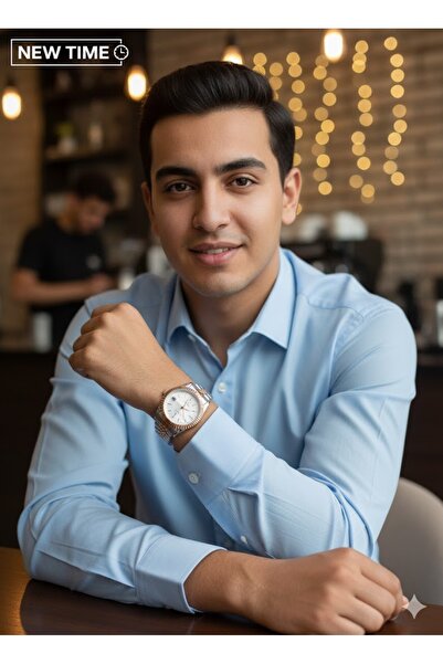 5001 A classic men's wristwatch with a sophisticated, modern design.