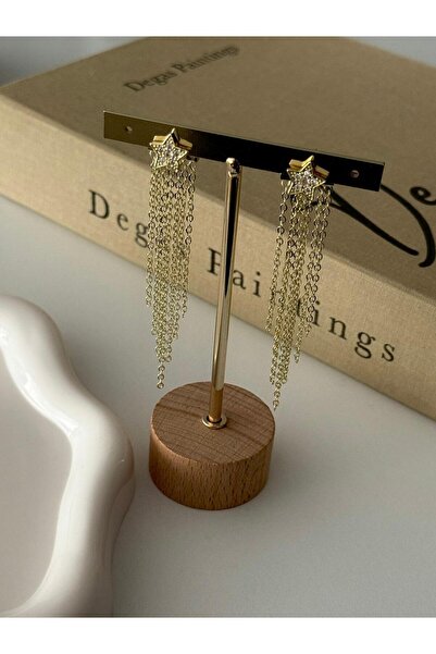 H&S AKSESUAR Design Star Chain Earrings