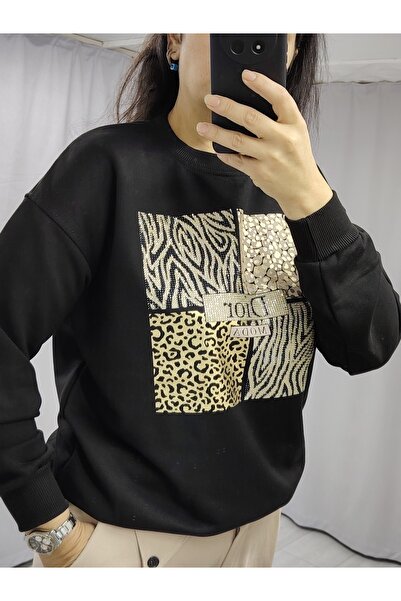 tellevolle سترة تي شيرت بخيطين من تاكت مطبوع