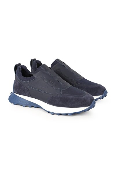 Libero L5686 Street Casual Leather Men's Shoes Dark Blue