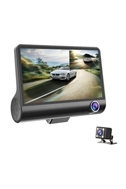 stuffix Cameră triplă în bord — față, spate, interior, Full HD de 4 inci