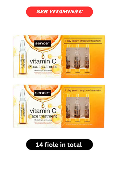 SENCE 2x packs of Serum Face Vitamin C Ampoules 7 ampoules 2ml (14 ampoules i...