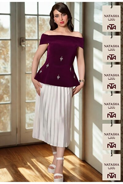 NATASHA Fashion طقم تنورة بتصميم مميز للنساء