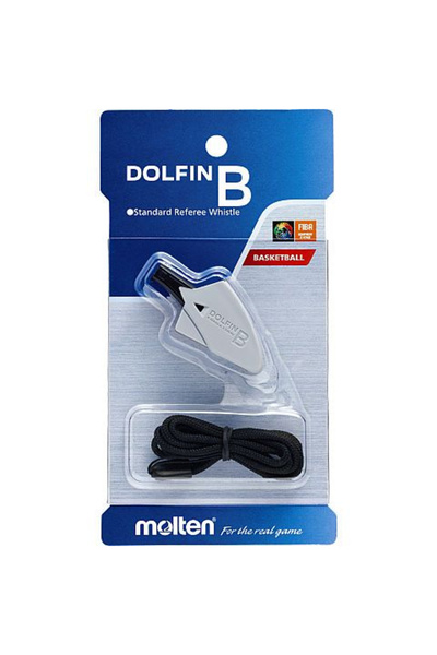 MOLTEN Fluier Dolfin B, gri, cu șnur pentru baschet
