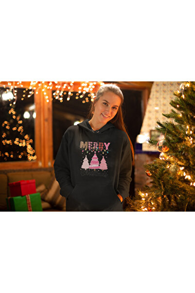 stil x Γυναικείο φούτερ με στάμπα Πρωτοχρονιάς, με Χριστουγεννιάτικο θέμα