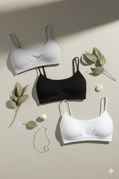 EcoFit Women's 5-Pack Sports Bra with Straps (with Removable Pads)