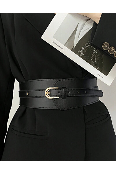 OEM Curea de damă din piele ecologică cu cataramă tip D, 70 cm, pentru rochii și fuste