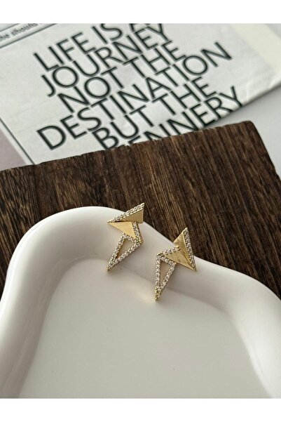 H&S AKSESUAR Anita Geometric Zircon Stone Earrings
