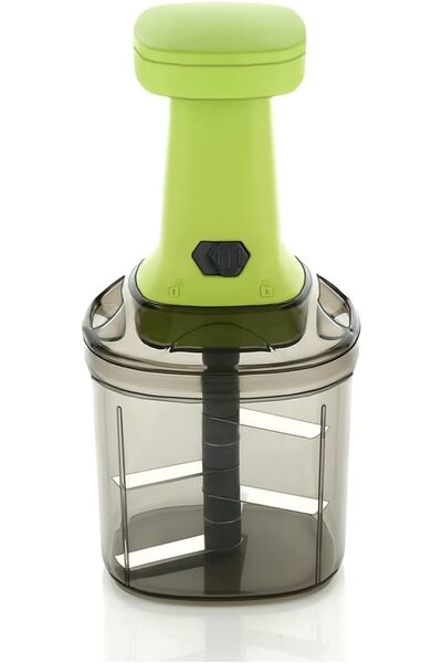 NEONI 2-in-1 Quick & Easy 6 Blade Push N Chop Vegetable Chopper, 1L