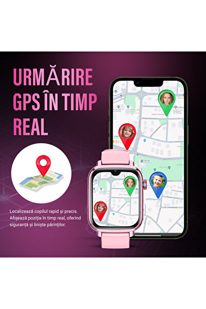 Wingereich Kids smartwatch with GPS, 4G, Whatsapp, ChatGPT, Google Play, HD camera, video call