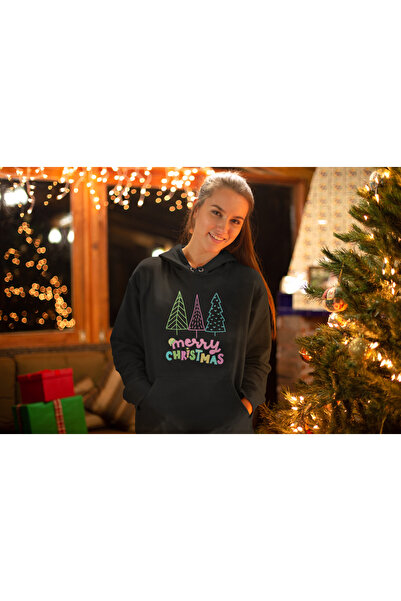 stil x Γυναικείο φούτερ με στάμπα Πρωτοχρονιάς, με Χριστουγεννιάτικο θέμα