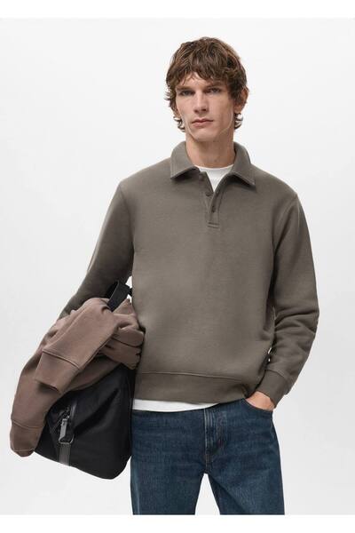 MANGO Man Regular kesim polo sweatshirt