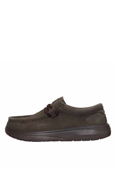 HEY DUDE Suede Brown Men's Casual Shoes Wally Comf Suede