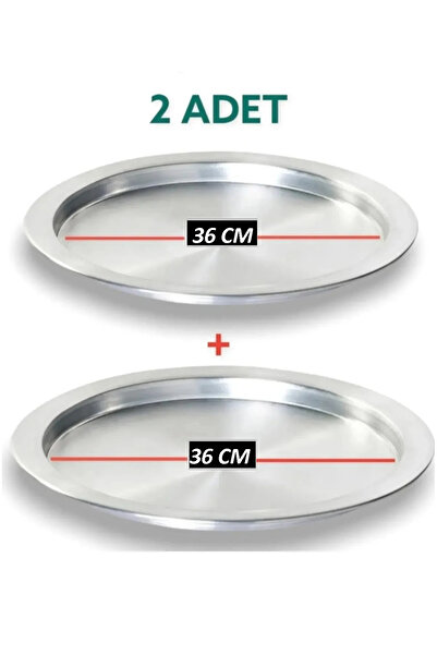 Yıldız çelik 2 adet alüminyum 36 cm taban künefe ve kadayıf tepsisi & tabağı