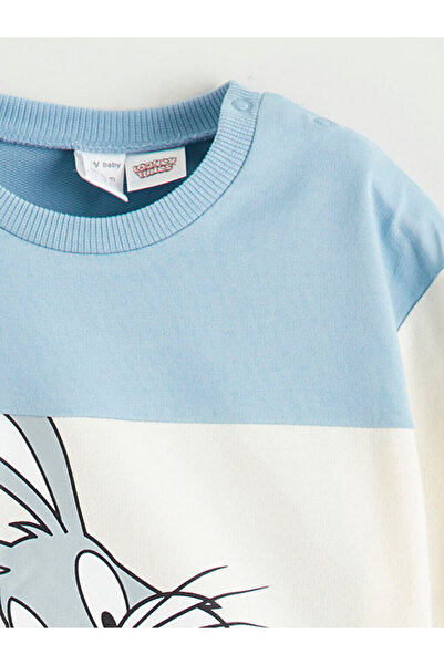 LC Waikiki Bugs Bunny Printed Baby Boy Sweatshirt and Sweatpants