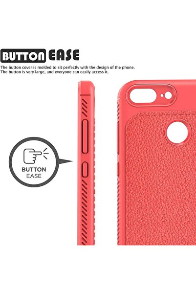 FASHION CASE Ultra-thin TPU Shock-Absorbing Case for Huawei Honor 9 Lite - Red