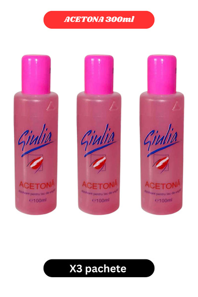 Giulia ACETONA CLEANER X3 PACHETE DE 100ML