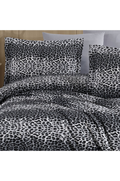 Lief Home Single Leopard Pattern Duvet Cover Set 160X220 |   2 Pillowcases |   Fitted Sheet 100X200+30