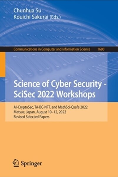 Springer Nature Știința securității cibernetice - Ateliere Scisec 2022: Ai-Cr...