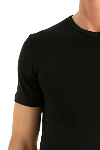 HRN Textile Bamboo Men's Short Sleeve V-Neck Undershirt (Q-En 603)