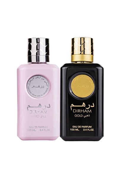 Ard Al Zaafran Set Dirham Wardi 100ml + Dirham Gold 100ml, Ard Al Zaafaran