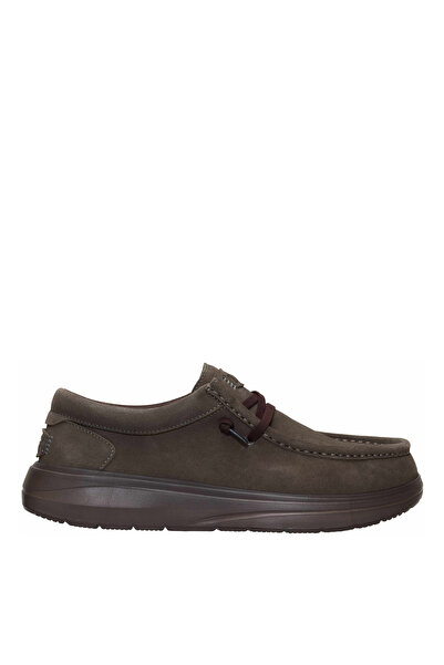 HEY DUDE Suede Brown Men's Casual Shoes Wally Comf Suede