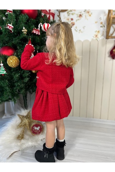 Pinkitokids Girl's Jacket-Skirt Set