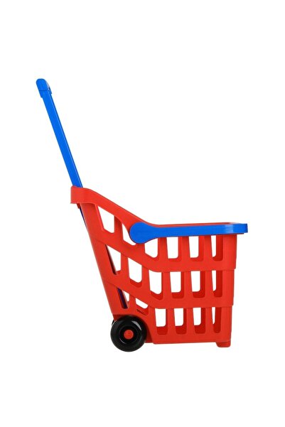 OEM Toy shopping cart, red with blue handles, toy set