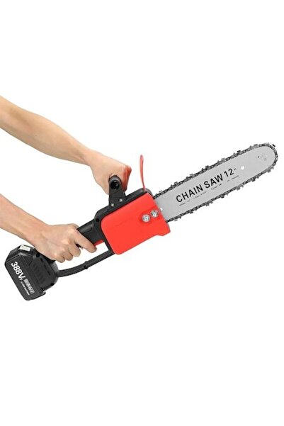 stuffix Cordless chainsaw, 48V, 12-inch bar and chain, with 2 batteries and charger