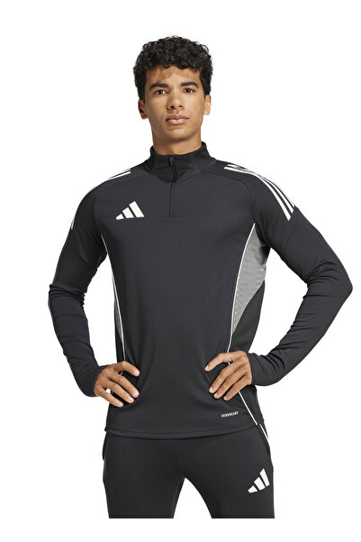 adidas JJ1515 TIRO25C TR TOP Siyah Dar Düz Erkek Zip Ceket