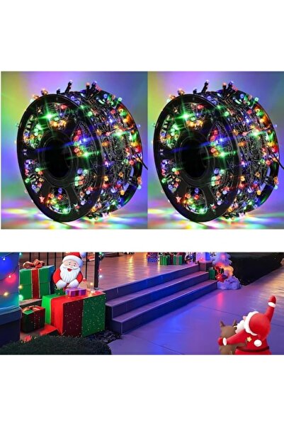 OEM Set de 2 luminițe de Crăciun, 100 m, 480 LED-uri diamantate, interior/ext...