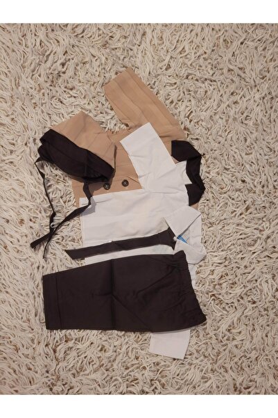 Handmade Minis Boutique Costum botez Handmade Minis Boutique, bej cu maro