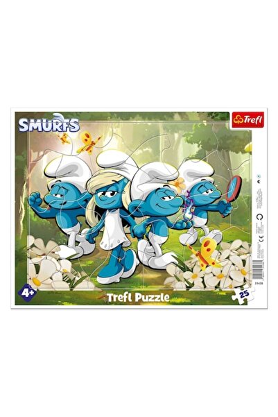 OEM Puzzle with image of the Smurfs and Smurfette in the forest (25 pieces) -...