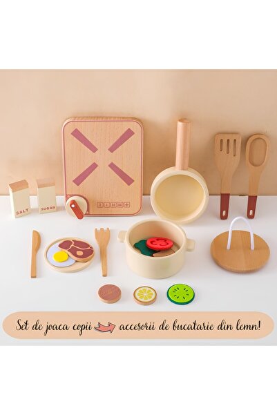 Arelair Magic Box Set Accesorii de bucătărie joacă copii, 18 piese, joc de rol, cadou