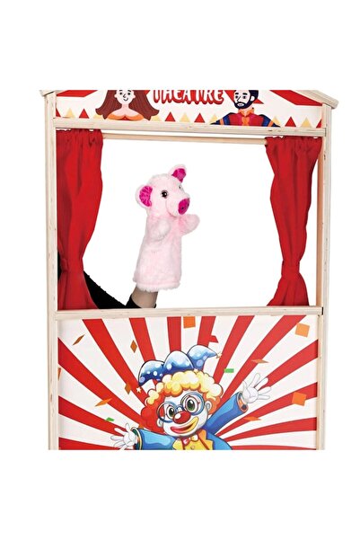 OEM Pink Pig Plush Figurine for Puppet Theater 28cm