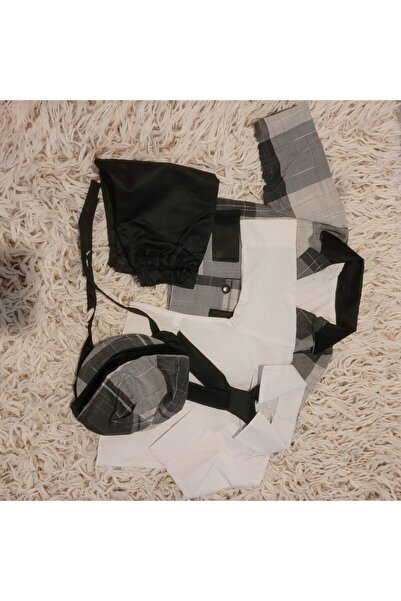 Handmade Minis Boutique Handmade Minis Boutique baptism costume, black and white