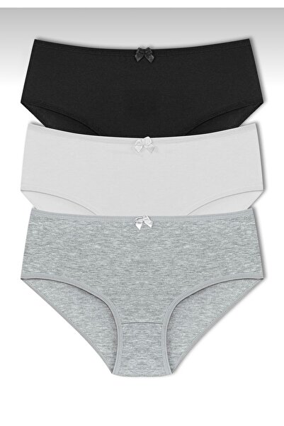 YOYYO Women's Cotton Panties 3-Pack High Waist Plus Size Bato Women