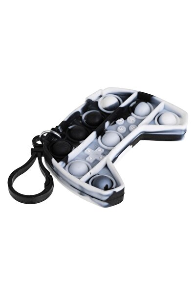 OEM Pop it keychain gaming controller gray and black for kids 8cm