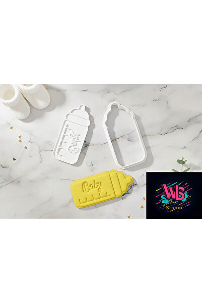 WLS studio قالب على شكل زجاجة رضاعة لتشكيل البسكويت وعجينة السكر