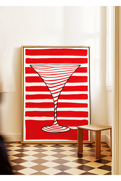 ARTHOUSECOLLECTIVE Pop Art Martini - Colecția Cocktail - Poster fără cadru în...