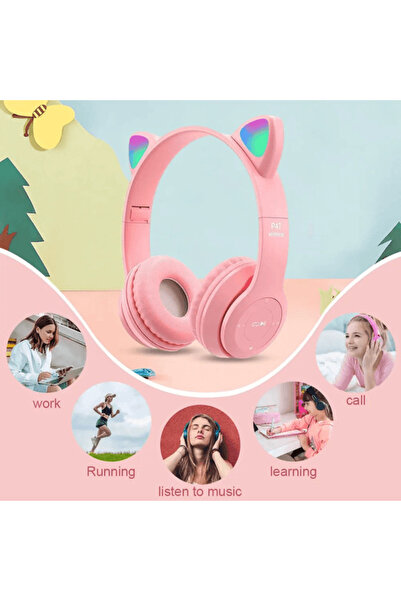 Choice RGB Glowing Cat-ear Wireless Headphones - P47M