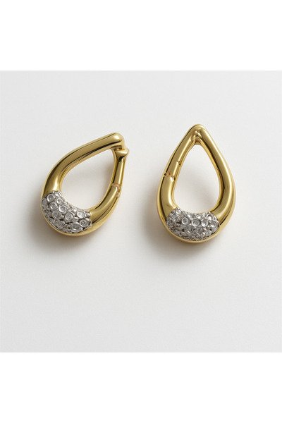 Vi store Özel Seri Taşlı Damla Küpe