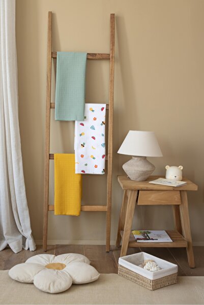 lizayn home Multi-Purpose Muslin Blanket & Blanket Set of 3 100% Cotton Oeko-Teks Certified 80X80 cm