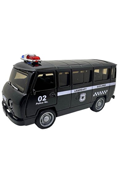 JPT Black UAZ Die-Cast Model with Lights & Sounds 1/36