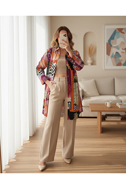 MissRunin Printed Long Tunic